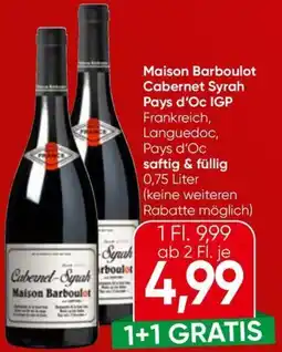 Spar Maison Barboulot Cabernet Syrah Pays d'Oc IGP Angebot