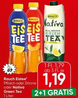 Spar Rauch Eistee oder Nativa Green Tea Angebot