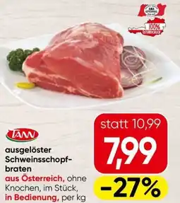 Spar Ausgelöster schweinsschopf- braten Angebot