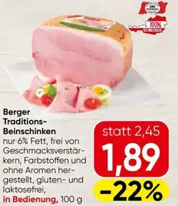 Spar Berger Traditions- Beinschinken Angebot