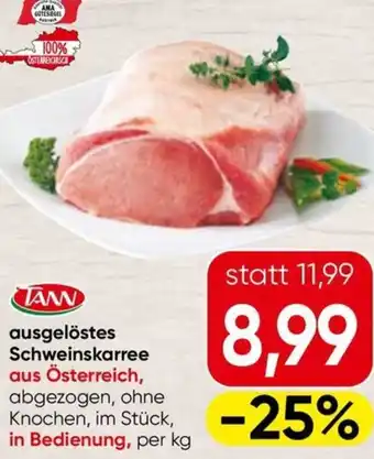 Spar ausgelöstes Schweinskarree Angebot