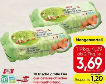 Spar 10 frische große Eier Angebot