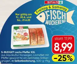 Spar S-BUDGET Lachs Pfeffer XXL Angebot