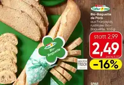 Spar Bio-Baguette de Paris Angebot