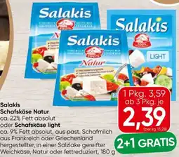 Spar Salakis Schafskäse Natur Angebot