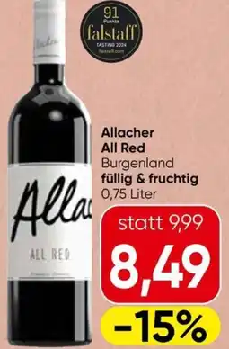 Spar Allacher All Red füllig & fruchtig Angebot