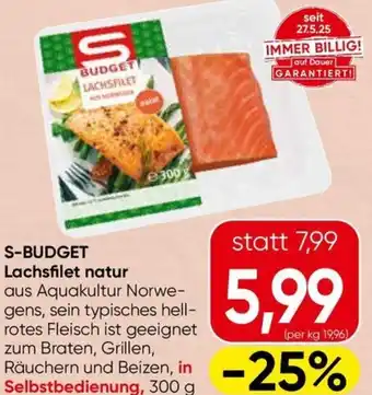 Spar S-BUDGET Lachsfilet natur Angebot