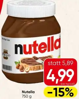 Spar Nutella Angebot
