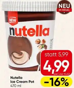 Spar Nutella Ice Cream Pot Angebot