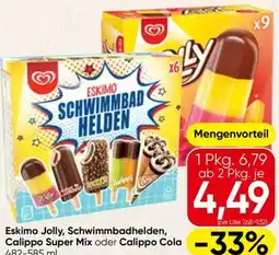 Spar Eskimo Jolly, Schwimmbadhelden, Calippo Super Angebot