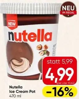 Spar Nutella Ice Cream Pot Angebot