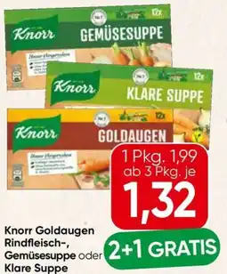 Spar Knorr Goldaugen Rindfleisch-, Gemüsesuppe Gemüsesuppe oder Klare Suppe Angebot
