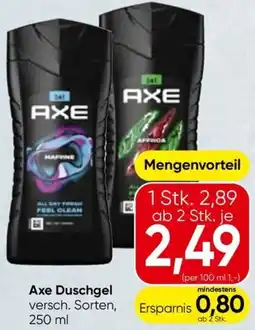 Spar Axe Duschgel Angebot