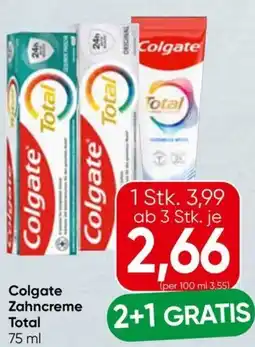 Spar Colgate Zahncreme Total Angebot