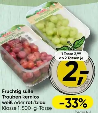 Spar Trauben kernlos Angebot