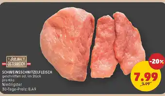 PENNY SCHWEINSSCHNITZELFLEISCH geschnitten od. im Stück Angebot