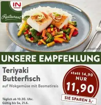 Interspar Teriyaki Butterfisch Angebot