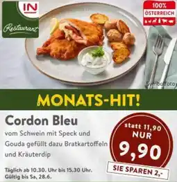 Interspar Cordon Bleu Angebot