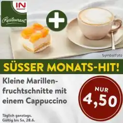 Interspar Kleine Marillen- fruchtschnitte mit einem Cappuccino Angebot