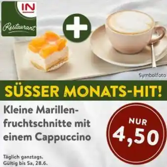 Interspar Kleine Marillen- fruchtschnitte mit einem Cappuccino Angebot