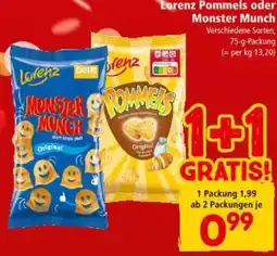 Interspar Lorenz Pommels oder Monster Munch Angebot