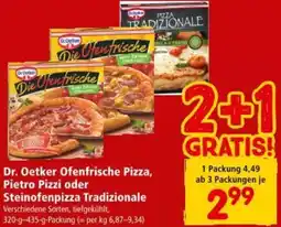 Interspar Dr. Oetker Ofenfrische Pizza, Pietro Pizzi oder Steinofenpizza Tradizionale Angebot