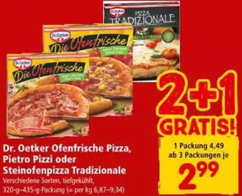 Interspar Dr. Oetker Ofenfrische Pizza, Pietro Pizzi oder Steinofenpizza Tradizionale Angebot