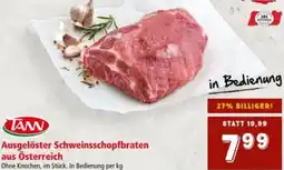 Interspar TANN Ausgelöster Schweinsschopfbraten Angebot