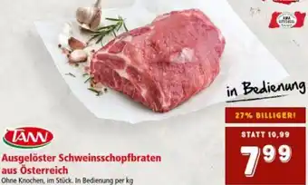 Interspar TANN Ausgelöster Schweinsschopfbraten Angebot