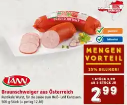 Interspar TANN Braunschweiger aus Österreich Angebot
