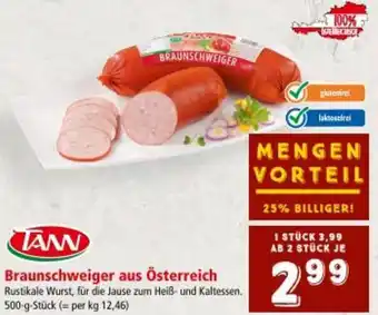 Interspar TANN Braunschweiger aus Österreich Angebot