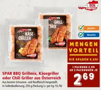 Interspar SPAR BBQ Grillmix, Käsegriller oder Chili Griller Angebot