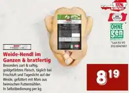Interspar Weide-Hendl im Ganzen & bratfertig Angebot