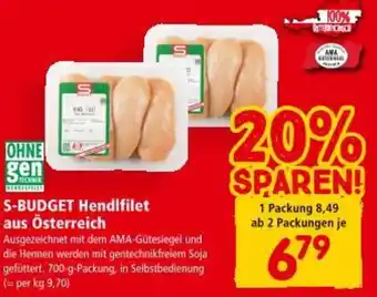 Interspar S-BUDGET Hendlfilet aus Österreich Angebot