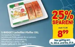 Interspar S-BUDGET Lachsfilet Pfeffer XXL Angebot