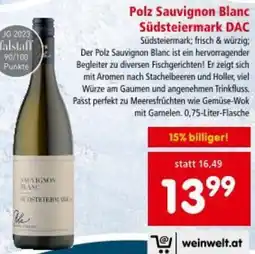 Interspar Polz Sauvignon Blanc Südsteiermark DAC Angebot