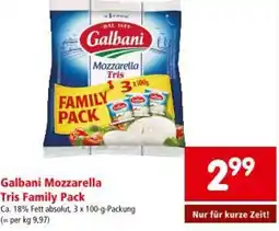 Interspar Galbani Mozzarella Tris Family Pack Angebot