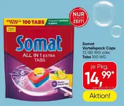 Eurospar Somat Vorteilspack Caps 72/80 WG oder Tabs 100 WG Angebot