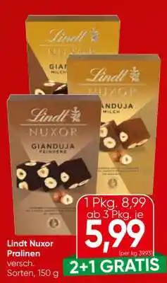 Eurospar Lindt Nuxor Pralinen Angebot