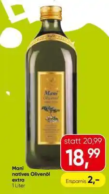 Eurospar Mani natives Olivenöl extra Angebot