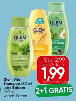 Eurospar Glem Vital Shampoo oder Balsam Angebot