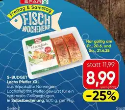 Eurospar S-BUDGET Lachs Pfeffer XXL Angebot