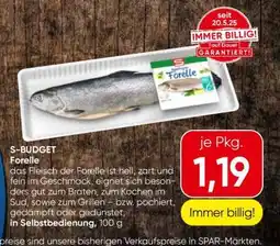 Eurospar S-BUDGET Forelle Angebot