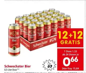 Interspar Schwechater Bier Angebot