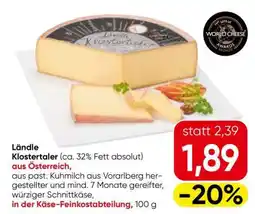 Eurospar Ländle Klostertaler Angebot