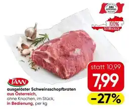 Eurospar ausgelöster Schweinsschopfbraten Angebot