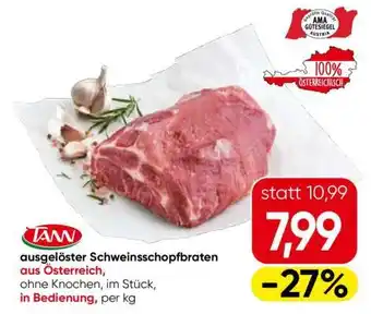 Eurospar ausgelöster Schweinsschopfbraten Angebot