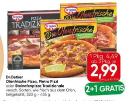 Eurospar Dr. Oetker Ofenfrische Pizza, Pietro Pizzi oder Steinofenpizza Tradizionale Angebot