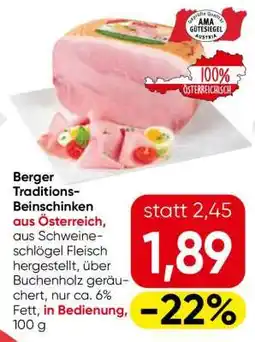 Eurospar Berger Traditions-Beinschinken Angebot