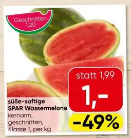 Eurospar süße-saftige SPAR Wassermelone Angebot